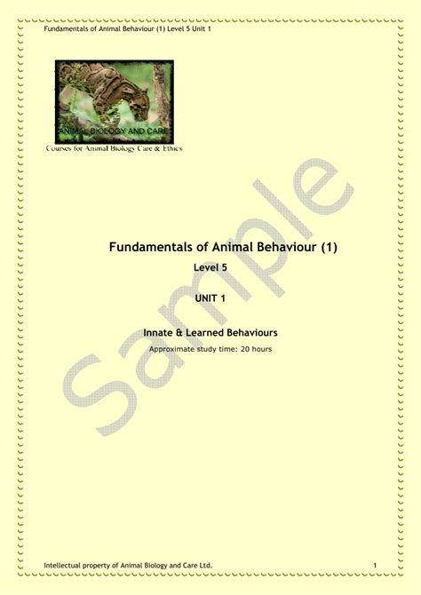 Top 135 + Types of animal behaviour pdf - Inoticia.net