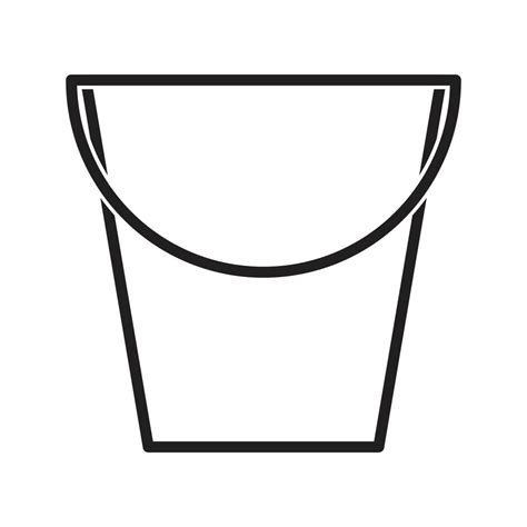 Bucket Basket Icon Gardening Vector For Web Presentation Logo