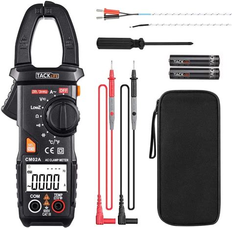 Tacklife AC DC 6000 Counts Auto Ranging Digital Clamp Multimeter