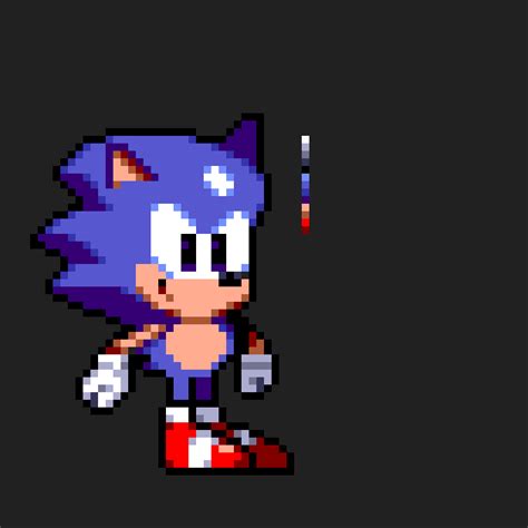 Pixilart - Custom Sonic 1 Sprite redraw by Amonguspisonic