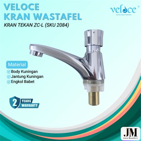 Jual Kran Keran Wastafel Dapur Cuci Tangan Veloce Model Tekan Bahan