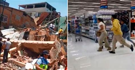 Videos Momentos de pánico en Ecuador por un temblor de magnitud 6 5