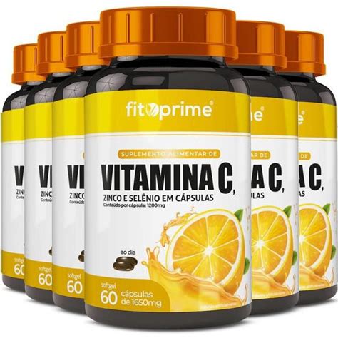 Potes Vitamina C Zinco E Sel Nio Mg Cps Fitoprime Vitaminas