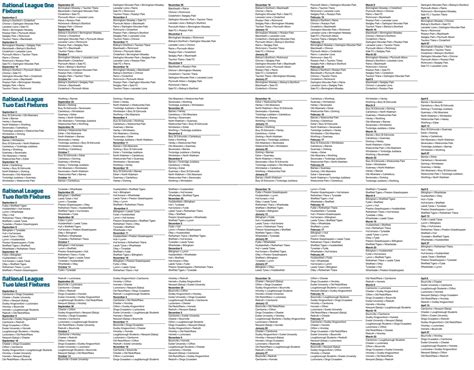 National League fixtures | The Rugby Paper 18-Jun-2023