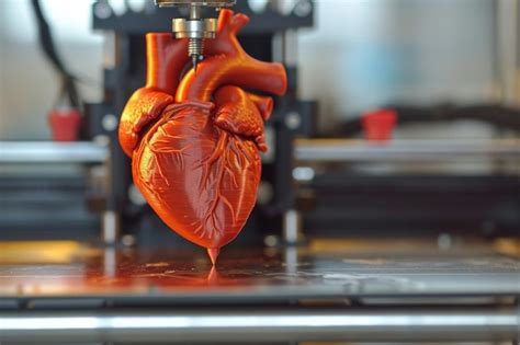 Premium Photo D Printer Creating Artificial Human Hearts Offering