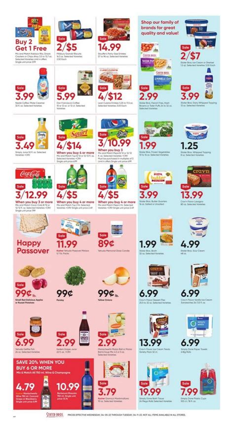 Stater Bros Weekly Ad Apr Apr