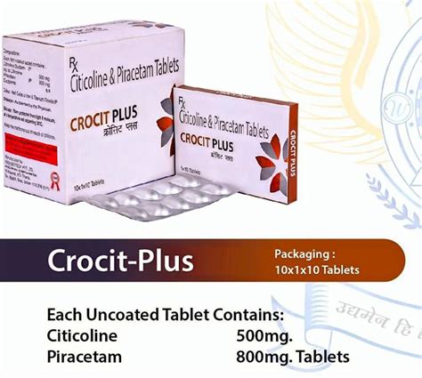 Citicoline Piracetam Tablets At Rs Box Strocit Plus Tablet In