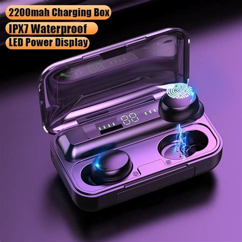 F9 5 Wireless Headphones 5c TWS Bluetooth 5 0 Earphones Charging Box