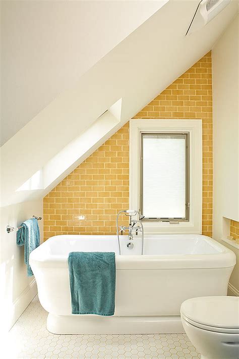 Trendy Twist to a Timeless Color Scheme: Bathrooms in Blue and Yellow