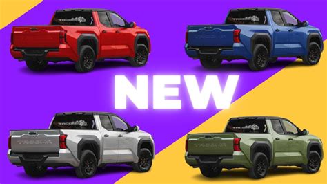 Toyota Tacoma Colors Youtube