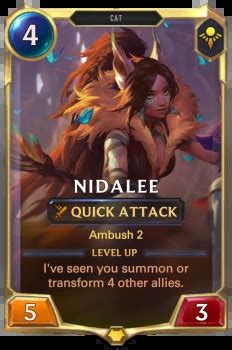 Nidalee's Prowl (Card) - Legends of Runeterra