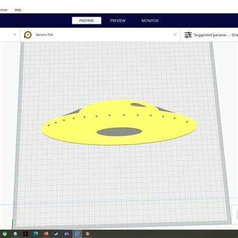 Archivo Stl Silueta D Ovni De Plantillaobjeto Imprimible En D Para