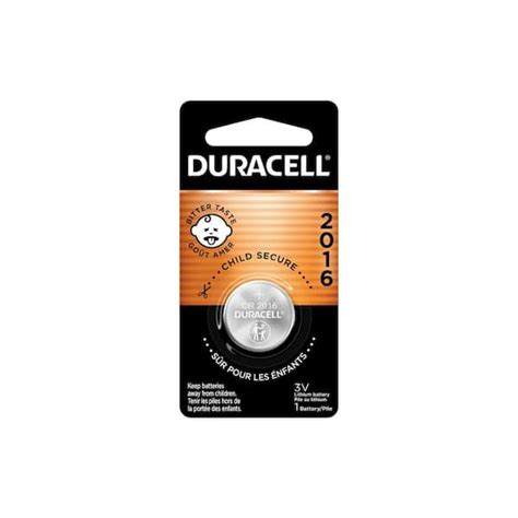 Duracell Cr2016 3v Lithium Battery 1 Count Pack Bitter Coating Helps