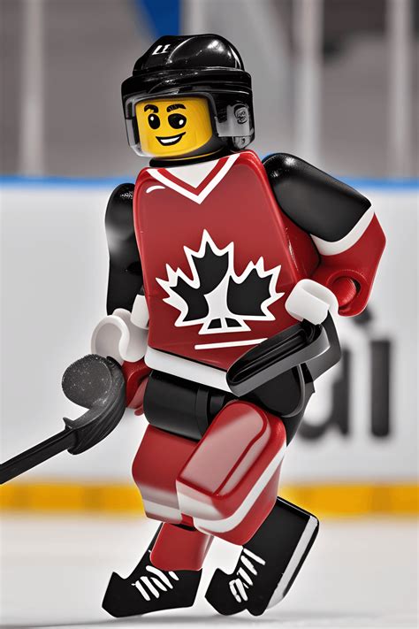 Lego Canadian Hockey Player · Creative Fabrica