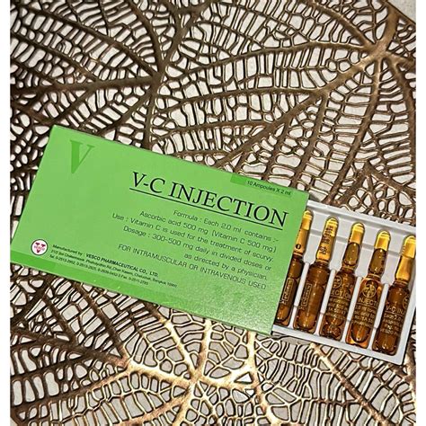 Jual V C Injection Ampul Setengah Box 5ampul Shopee Indonesia