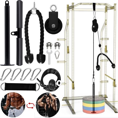 Buy Favuit Cable Pulley System Home Gym LAT Pull Down Weight Cable