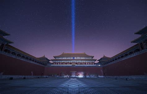 Forbidden City Night Chinese Town Hd Wallpaper Pxfuel