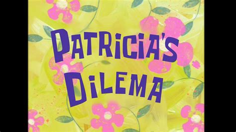 Spongebob Music Patricia S Dilema Youtube