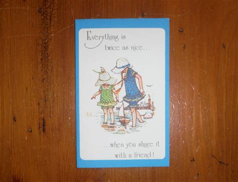 Vintage Holly Hobbie Card 1970 S Vintage Holly Hobbie Friend Greeting Card 70 S Holly Hobbie