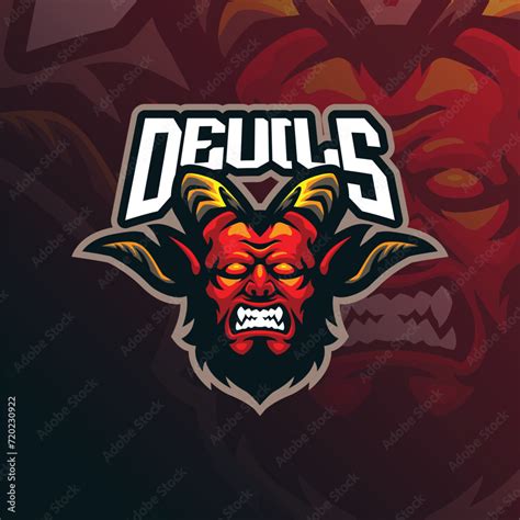 Devils Mascot Logo Design Vector With Modern Illustration Concept Style