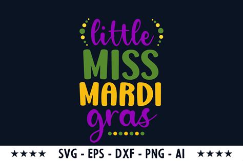 Little Miss Mardi Gras Svg Graphic By Graphics River · Creative Fabrica