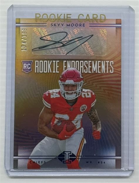 Illusions Skyy Moore Rookie Endorsements Autograph Auto Rc