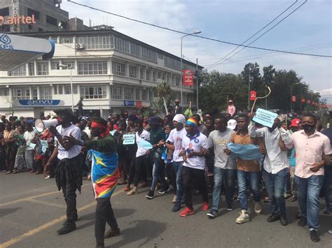 Manifestations à Goma La Police Disperse La Population Au Niveau De