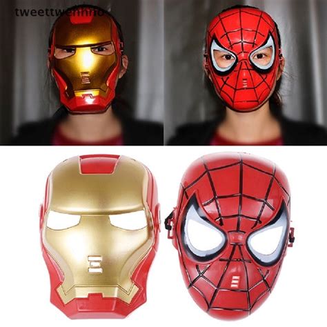 Jual Mainan Topeng Superhero Ironman Spiderman Captain Amerika Bumble