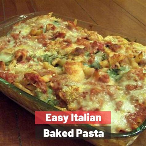 Easy Italian Baked Pasta Feminologie