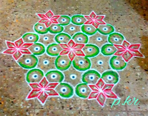 Kolam contest || Flower kolam with 15 dots – Kolams of India