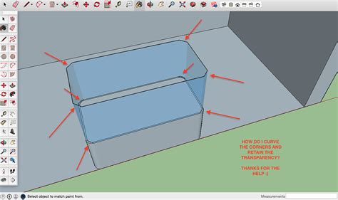 Create A Curve Glass Panel Sketchup Sketchup Community