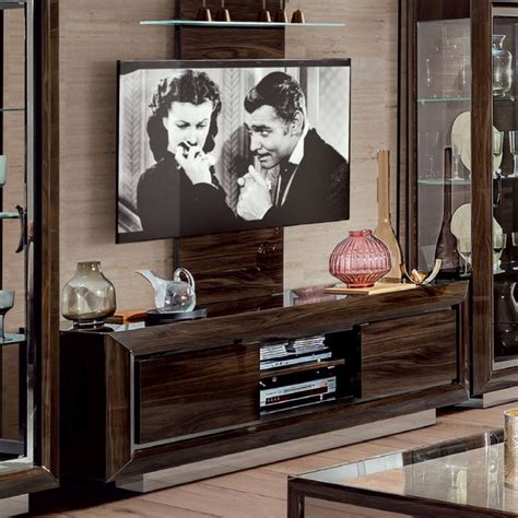 Elite Day Patrician Walnut Italian Tv Cabinet