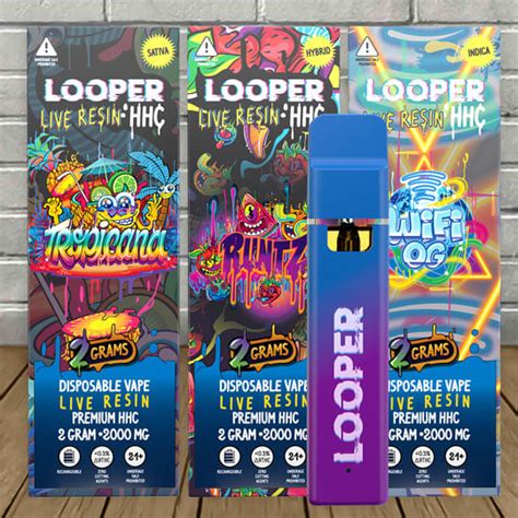 Looper Live Resin Hhc Disposable 2g Great Cbd Shop