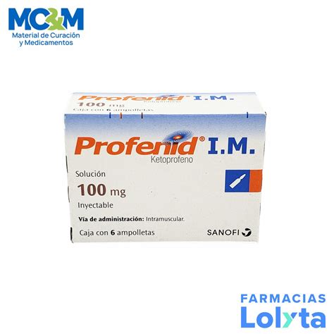 profenid im sol iny  mg ml  amp im ketoprofeno lab sanofi