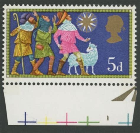 1969 Christmas 5d Stamp Red Omitted Regal Stamps