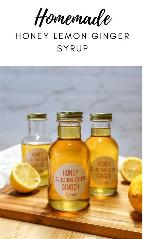 Honey Lemon Ginger Syrup Recipe Three Little Goats