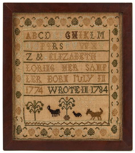 Needlework Sampler - Elizabeth Loring - Hingham, Mass Auction