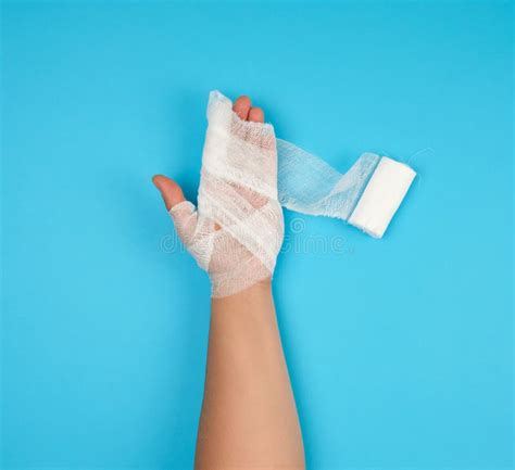 Arm With Gauze Bandage Stock Photo Image Of Hand Hospital 43796940