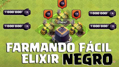 Como Farmar Elixir Negro RÁPIDO e FÁCIL Clash of Clans YouTube