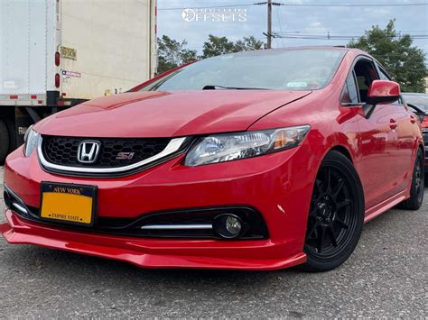 2013 Honda Civic With 17x8 40 Konig Dekagram And 235 40R17 Toyo Tires