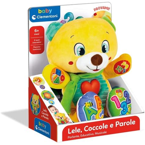 Lele Coccole E Parole Orsetto Peluche Parlante Interattivo