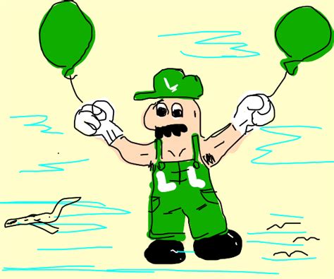 Luigi's Balloon World - Drawception