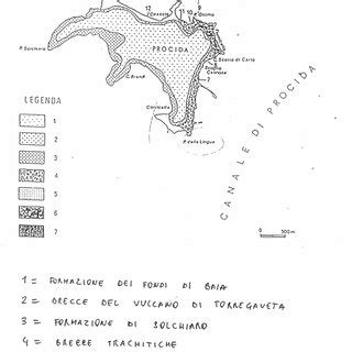 Carta Geologica Schematica Dell Isola Di Procida Golfo Di Napoli