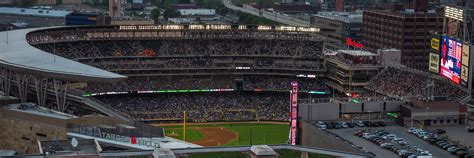 Ariel Photo Of The Twins Stadium Mid Game Rminneapolis