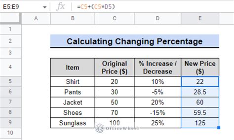 How To Calculate Percentage Change In Google Sheets Ways