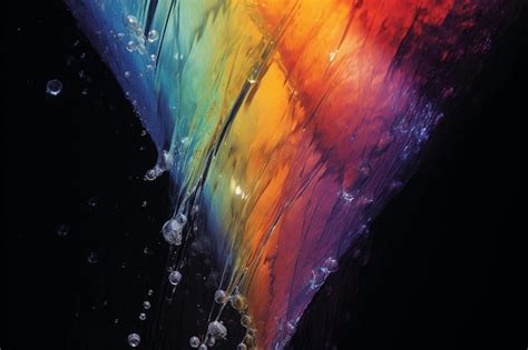 En Esta Imagen Se Muestra Un Arco Iris De Colores Foto Premium