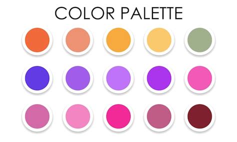 Premium Vector | Bright color palette for design. vector illustration