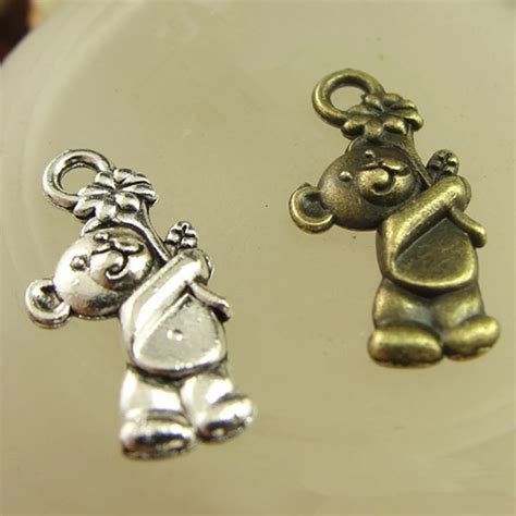 Rongqing Pcs Lot Antique Silver Antique Bronze Charms For Jewelry