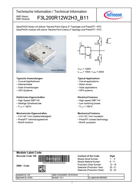 F L R W H B Datasheet Pdf Infineon