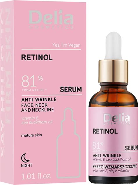 Delia Retinol Serum Przeciwzmarszczkowe Serum Do Twarzy Szyi I